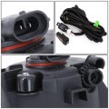 Pair Smoked Lens Fog Light Lamps W Bezel Cover Switch Compatible With Altima 4-door 16-18