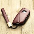Vitodeco Premium Leather Key Fob Case For Bmw X5 X6 X2 I5 2024-up X7 X1 3 Series 7 Ix I4 I7 2023-up 4-button Tocora Red