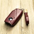 Vitodeco Premium Leather Key Fob Case For Bmw X5 X6 X2 I5 2024-up X7 X1 3 Series 7 Ix I4 I7 2023-up 4-button Tocora Red