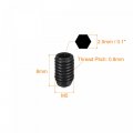 Uxcell Ball Point Set Screws 5pcs M5 X 8mm High Carbon Steel Metric Spring Hex Socket Grub Screw