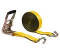 Mytee Product 2 X40 Yellow Ratchet Strap With J Hooks 10 000 Lbs Breaking Strength Heavy Duty Tie Down Cargo Truck Straps Wire 