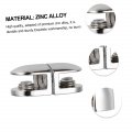 16 Pcs Glass Clip Clamp Fittings Plant Moisture Indicator Shelf Mounting Brackets Office Desk Privacy Laminate Lengthen Zinc