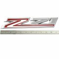 2pack 2019-2023 Oem Z71 Emblems Side Fender Decals Badges Compatible With Silverado Genuine Parts 84632695 Chrome Red