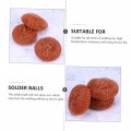 Doitool 12pcs Cleaning Ball Brass Sponge Tip Cleaner Clean Of Soldering Metal Dish Scrubber Stainless Steel Sponges Scourer