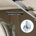 Uxcell 2 Set Garage Door Pulley 76mm 3 Inch Od Cable For System Silver Tone