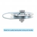 Uxcell 2 Set Garage Door Pulley 76mm 3 Inch Od Cable For System Silver Tone