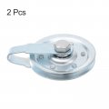 Uxcell 2 Set Garage Door Pulley 76mm 3 Inch Od Cable For System Silver Tone