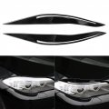 Nvcnx Headlight Eyebrow Eye Lid Protective Decorative Sticker Car Headlamp Eyelid Strip Glossy Black Exterior Accessories For