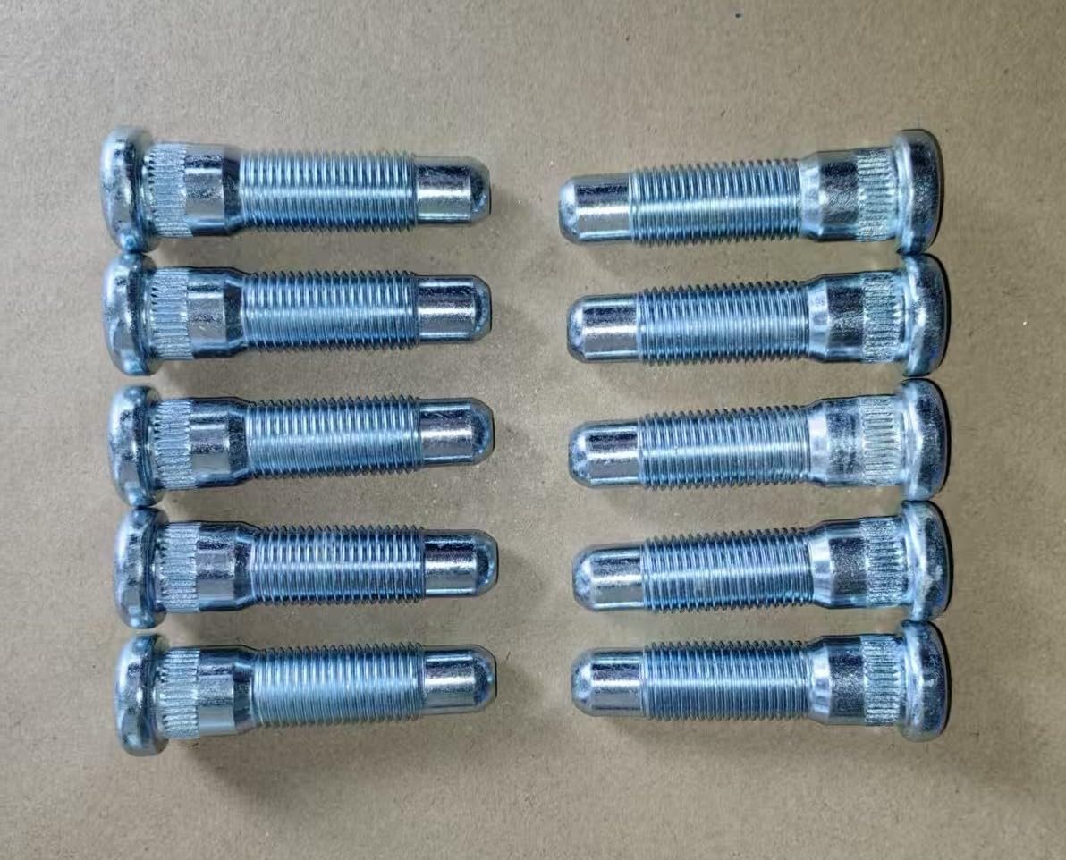 10pcs Serrated Wheel Stud Bolts 610-434 M14x1 50 16mm Knurl 58mm Length Replacement For Gmc Chevrolet Silverado 1500 Traverse