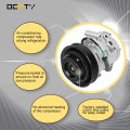 Ocpty Air Conditioning Compressor Co 295c For Chevrolet Colorado Gmc Canyon Hummer H3 T Isuzu I-280 I-290 I50 I-370 2 8l 2 9l 3