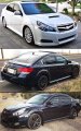 Chrome Trim Clip-on Window Visor Rain Guard Deflector Vent Shade Compatible With For 2010-2014 Subaru Legacy 4 Door Sedan