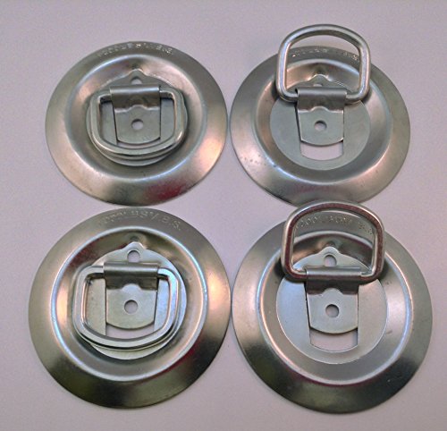 4pk Flush Mount Cargo D Rings 1200 Lbs Mbs