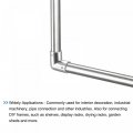 Uxcell Rail Elbow Fitting 90 Degree 2-way Zinc Alloy Pipe Connector For 25mm 1 Od