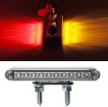 Partsam 2pcs 6 5 Double Face Truck Semi Trailer Light Bars 10led Red Amber Clear Lens Waterproof With Studs Sealed Dual Led