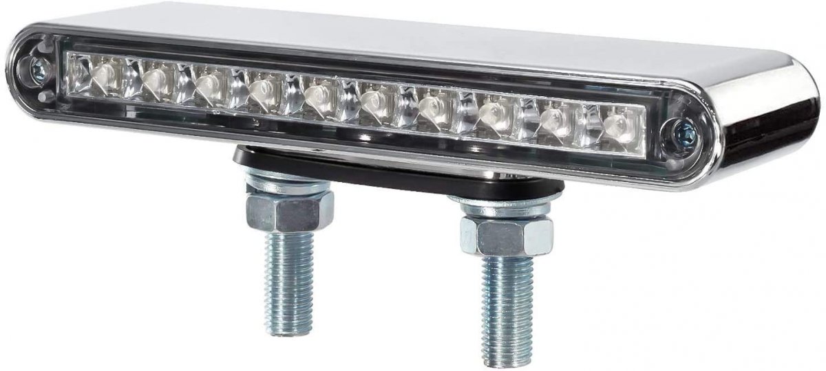 2 Pack 6 5 In Double Face Truck Semi Trailer Light Bars 10 Led Red Amber Clear Lens Waterproof Dual Turn Signal Stop Tail