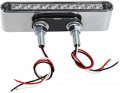 Partsam 2pcs 6 5 Double Face Truck Semi Trailer Light Bars 10led Red Amber Clear Lens Waterproof With Studs Sealed Dual Led