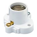 Pass Seymour White Medium Base Cleat Lamp Socket 