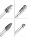 4pcs 6 In Long Shank Tungsten Carbide Burr Set 6mm Versatile Tool For Mold Manufacturing Chamfering Metal Wood Carving Grinding