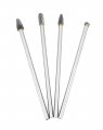 4pcs 6 In Long Shank Tungsten Carbide Burr Set 6mm Versatile Tool For Mold Manufacturing Chamfering Metal Wood Carving Grinding