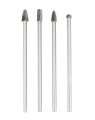 4pcs 6 In Long Shank Tungsten Carbide Burr Set 6mm Versatile Tool For Mold Manufacturing Chamfering Metal Wood Carving Grinding