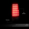 Auto Dynasty Replacement For Chevy Silverado Gmc Sierra Fleetside Pair Of Led Tail Brake Lights Chrome Housing Red Lens
