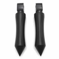Httmt- Black Slim Motorcycle Footpeg Kit Compatible With 09-15 V-max Hond Vtx Shadow Triumph Rocket P N Mt095-005-bk