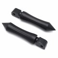 Httmt- Black Slim Motorcycle Footpeg Kit Compatible With 09-15 V-max Hond Vtx Shadow Triumph Rocket P N Mt095-005-bk