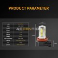 2pcs For Bmw 5 Series 10-13 F10 F11 Gt Front Mtech M Sport Replacemen Fog Light Led Bulb Lamp 63177839865 63177839866