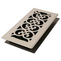 Decor Grates Fs410-wh Scroll Metal Floor Register White 4-inch By 10-inch 
