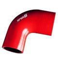 Upgr8 Universal 4-ply High Performance 90 Degree Elbow Reducer Coupler Silicone Hose 25 57mm To 2 5 63mm Red 