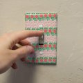 Grapefruit And Leaves Plastic Wall Decor Toggle Light Switch Plate Cover 