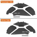 Hooke Road Jk Rear Inner Fender Liners Aluminum Wheel Well Liner For 2007-2018 Jeep Wrangler Unlimited 2 4 Doors 2pcs