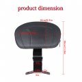 Waltyotur Motorcycle Front Driver Backrest Pad Detachable Rider Replacement For Touring Cvo Road King Street Glide Electra