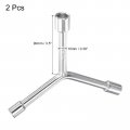 Uxcell Y Type 3 Way Hex Socket Wrench 8mm 10mm 12mm Combination Repair Spanner Tool 5-inch 2 Pcs
