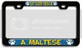 Eat Sleep Rescue A Maltese Dogs Pets Bl 3d Metal License Plate Frame Auto Suv Truck Tag Holder I59 