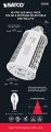 Satco S28930 20 30 40 Wattage Selectable Cct Mogul Extended Base Led Wall Pack-3 62 Inches Wide