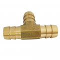 Barbed Tee 5 8 X Barb T Brass Hose Fitting 3 Way Connector Fuel Air Gas Water 5pcs
