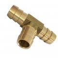 Barbed Tee 5 8 X Barb T Brass Hose Fitting 3 Way Connector Fuel Air Gas Water 5pcs