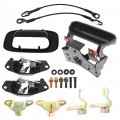 Gxywady Tailgate Handle Hinge Latch Striker Cable Kit 15074253 15074252 88981030 Replacement For Silverado Sierra 1999 2000