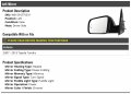 Left Driver Side Power Mirror Heated Memory Turn Signal Puddle Light Chrome Compatible With 2007-2013 Toyota Tundra
