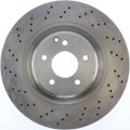Front Disc Brake Rotor Standard Cross-drilled For Mercedes-benz Slk55 Amg 2005 2006 2007 2008 2009 2010 2011 