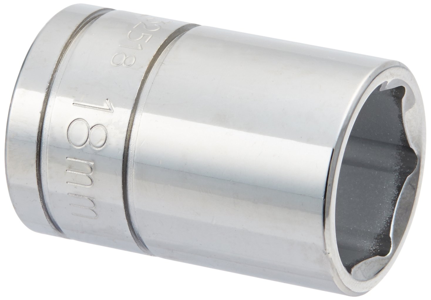 Williams 32518 1 2-inch Drive 6 Point Shallow Socket 18mm