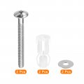 Uxcell 2pcs Toilet Top Cover Lid Seat Fixings Hinge Bolt Screws For Mounting Hinges Replacement Parts Kit