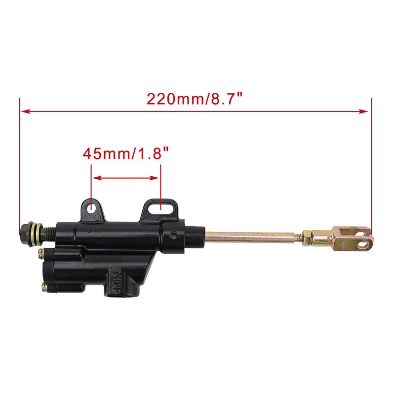 Rear Foot Brake Master Cylinder Replacement For 50cc 70cc 90cc 110cc 125cc Sunl Apollo Ssr Pitster Thumpstar Atv 4 Wheeler Quad