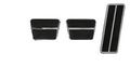 Corvette Clutch Brake Gas Pedal Pad Set W Stainless Steel Trim 