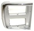 Driver Side Headlight Door Gm2512124v For Chevrolet Gmc Van 1985 To 1991 Chrome Silver Dual Rectangular Headlamp Replacement 