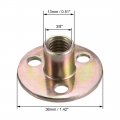 Uxcell 3 8 X36x2 5mm Brad Hole Tee Nut Carbon Steel T-nuts Furniture Hardware Flange Insert Female Thread 10pcs