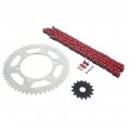 Red O Ring Chain Sprocket Silver 15 52 120l Fits 2000-2002 Yamaha Yz426f