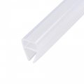 Frameless Glass Shower Door Sweep Bottom Side Seal Strip U-type With 8mm Drip Rail 12mm X 1000mm Length 