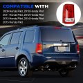 Tail Light Assembly For 2009 2015 Honda Pilot Driver Side Lh Rear Lamp With Bulb And Wiring Harness Replaces 33550-sza-a01